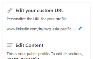 Edit your URL part 2. On the top right pane, click "Edit your custom URL"